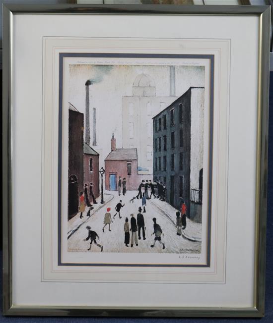 § Lawrence Stephen Lowry (1887-1976) The Arrest, 15 x 10.5in.